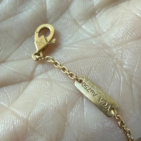 Van Cleef & Arpels Tiger's Eye Clover Necklace - Picture 6 of 6